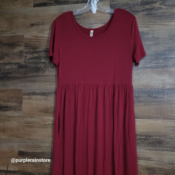 Grecerelle XL T Shirt Maxi Dress XL Soft Comfort Stretch Pockets Boho Country - Picture 2 of 10